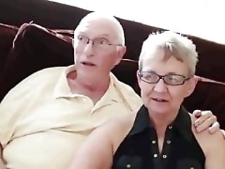 Elderly couple invited a neighbor for sex